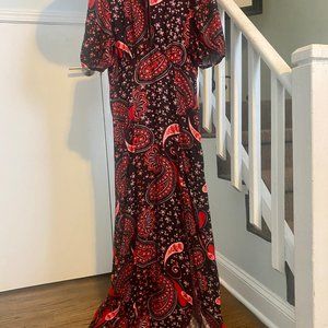 Maxi Dress, Aztec Geometric Print